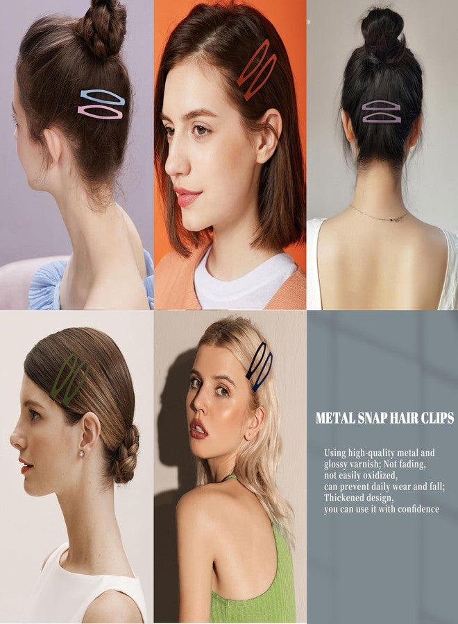 Cptots 20 PCS Snap Hair Clips Metal Hair Barrettes for Women Non Slip Barrettes For Thick And Thin Fine Hair,Multi-colored,2.36 x 0.43 Inches. - Image 3